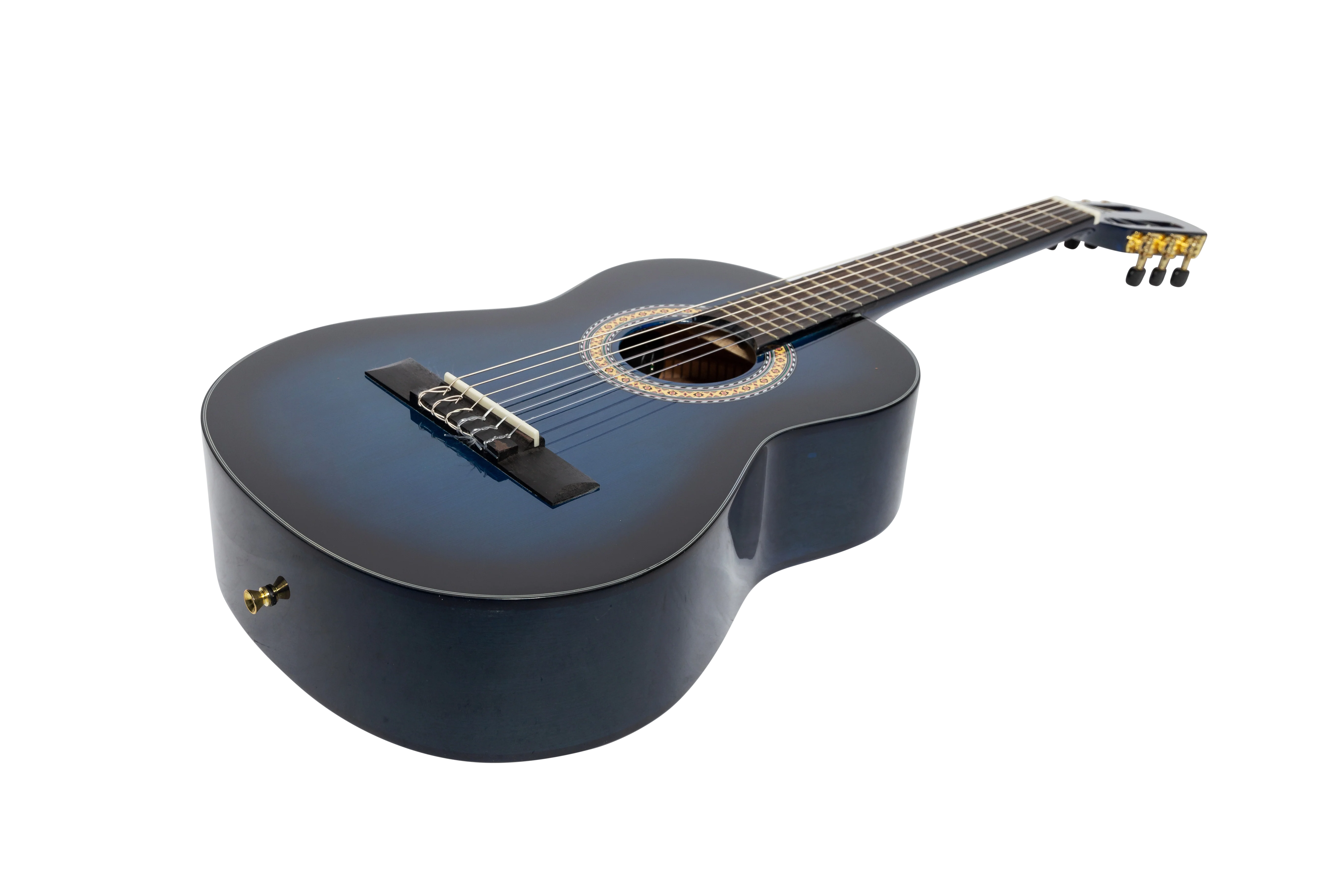 Martinez 1/2 Size Kids Classical Guitar Pack - Starter Kit in Blue Gloss Finish