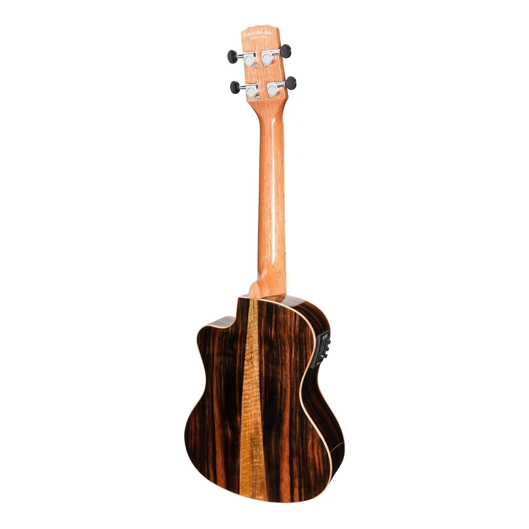Martinez Southern Belle 7 Series Tenor Ukulele - Solid Spruce Top Electric Cutaway with Hard Case (Natural Gloss)