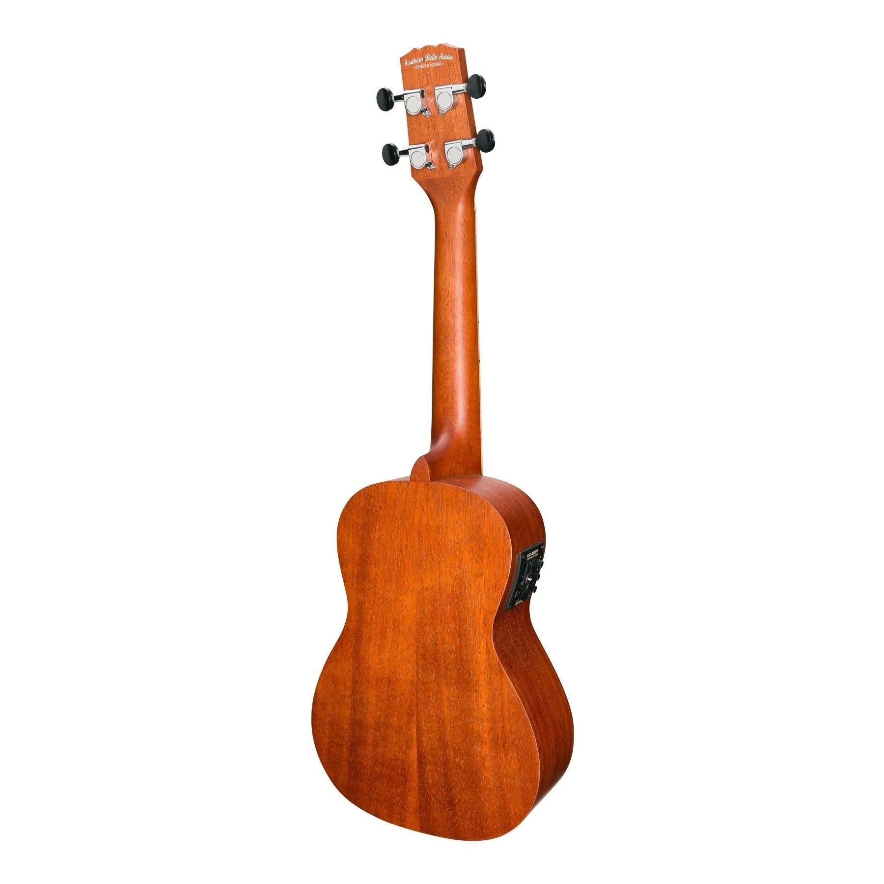 Martinez Southern Belle 6 Series Mahogany Electric Concert Ukulele with Hard Case (Sunburst)