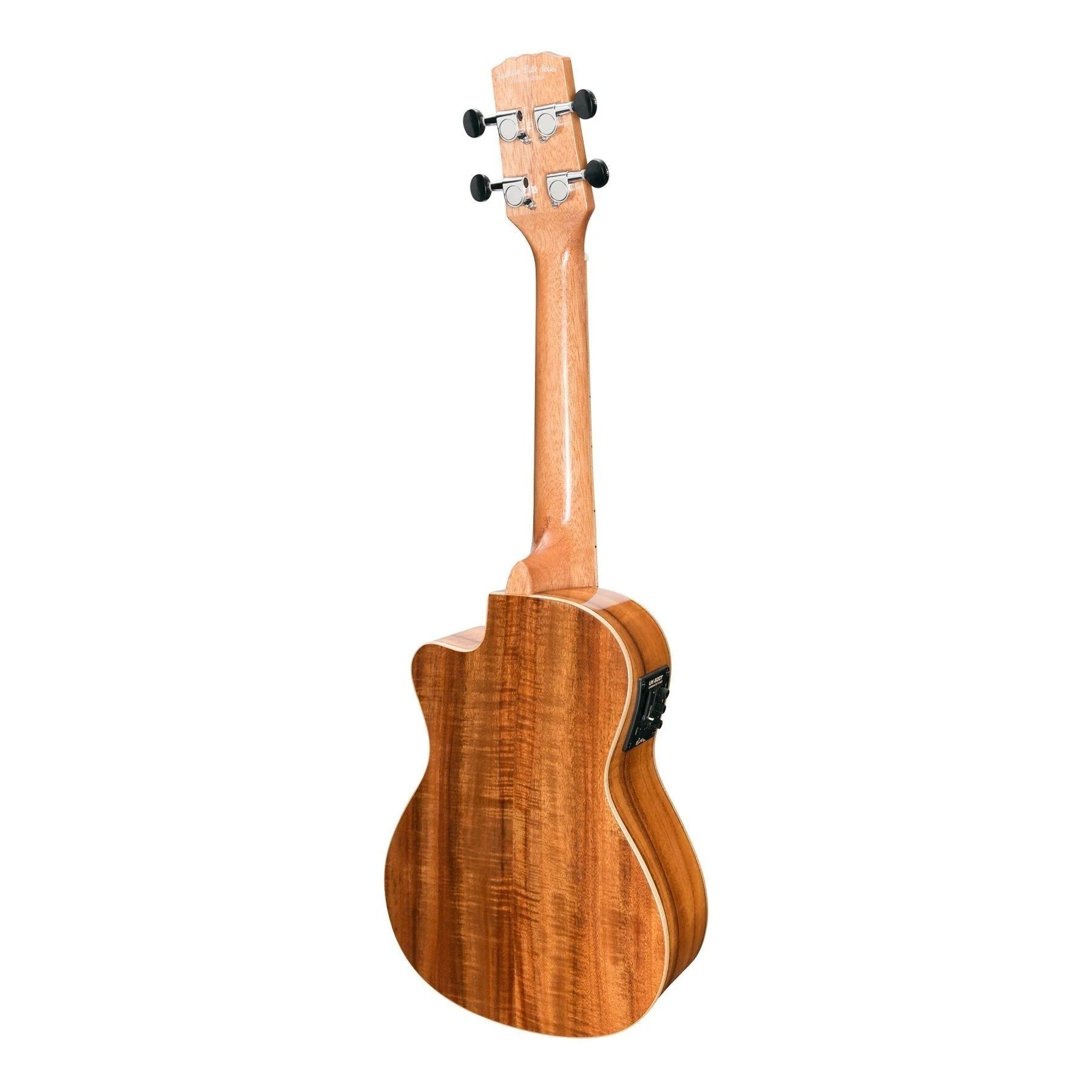 Martinez Southern Belle 8 Series Koa Electric Cutaway Concert Ukulele with Hard Case (Natural Gloss)