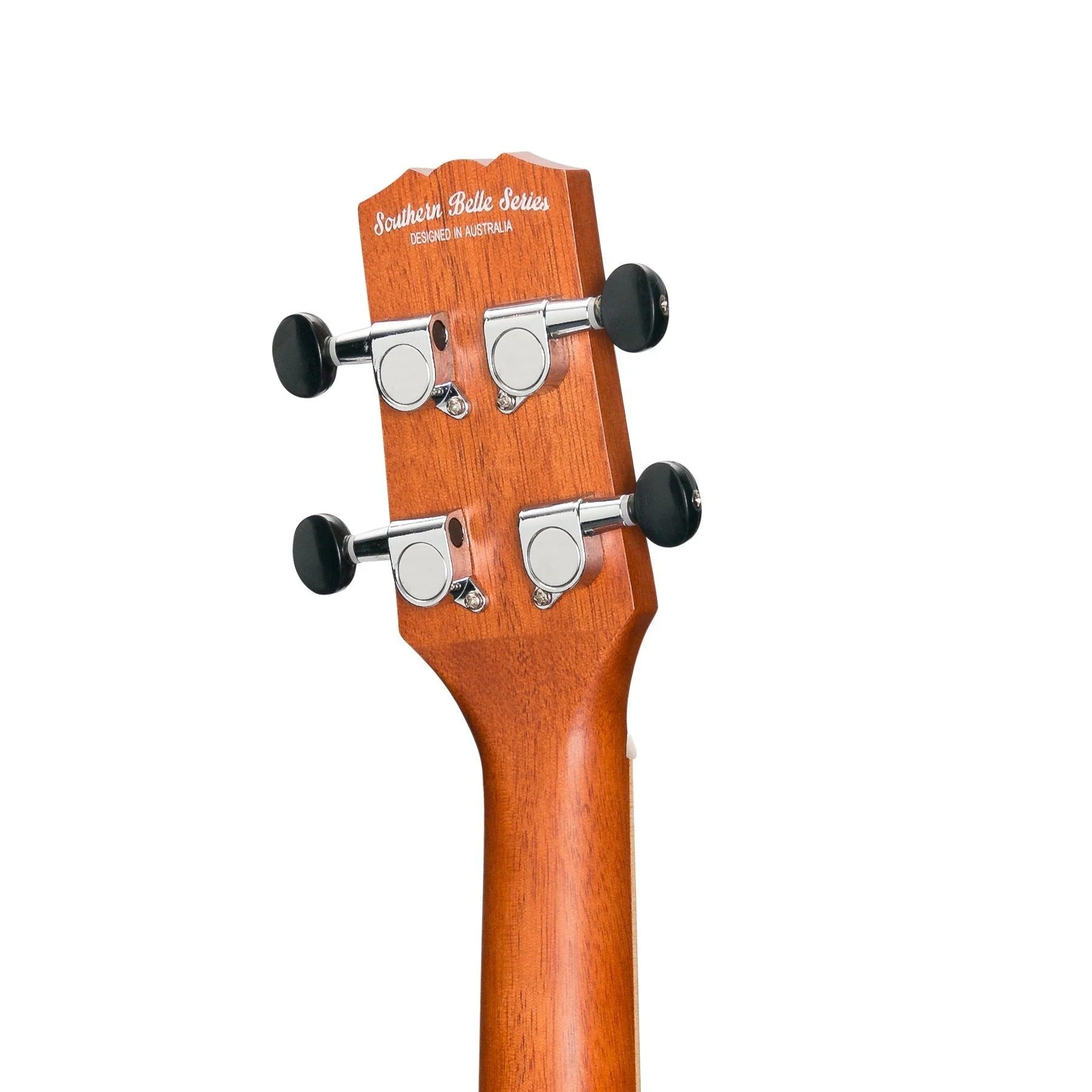 Martinez Southern Belle 6 Series Concert Ukulele - Solid Mahogany Top Electric Cutaway with Hard Case (Sunburst)