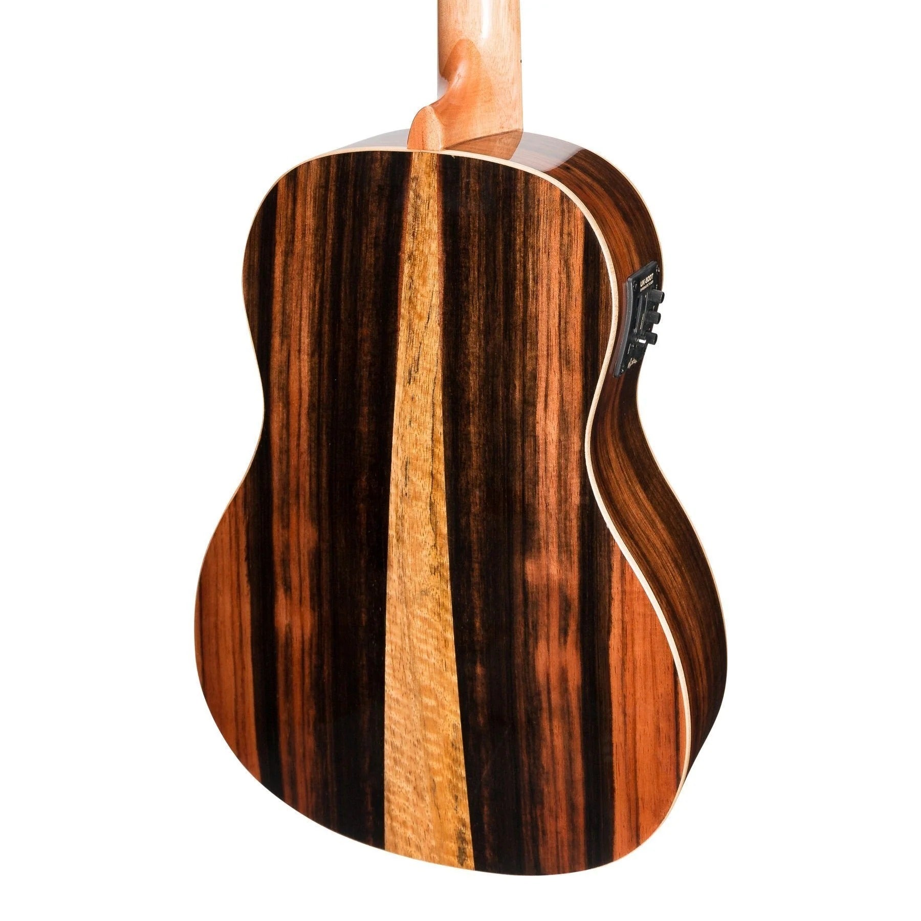 Martinez Southern Belle 7 Series Baritone Ukulele - Solid Spruce Top Electric with Hard Case