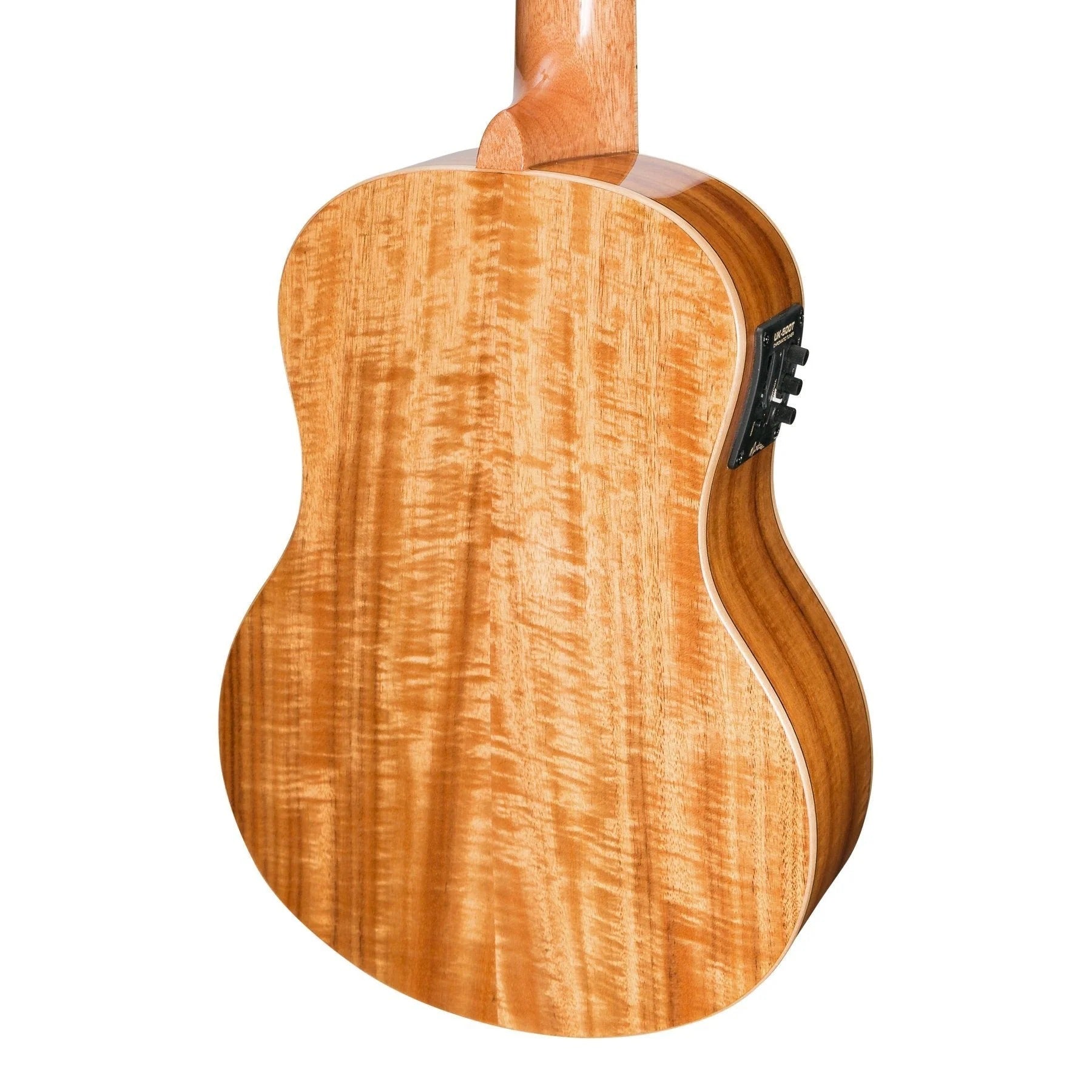 Martinez Southern Belle 8 Series Koa Electric Tenor Ukulele - Premium Solid Top with Hard Case