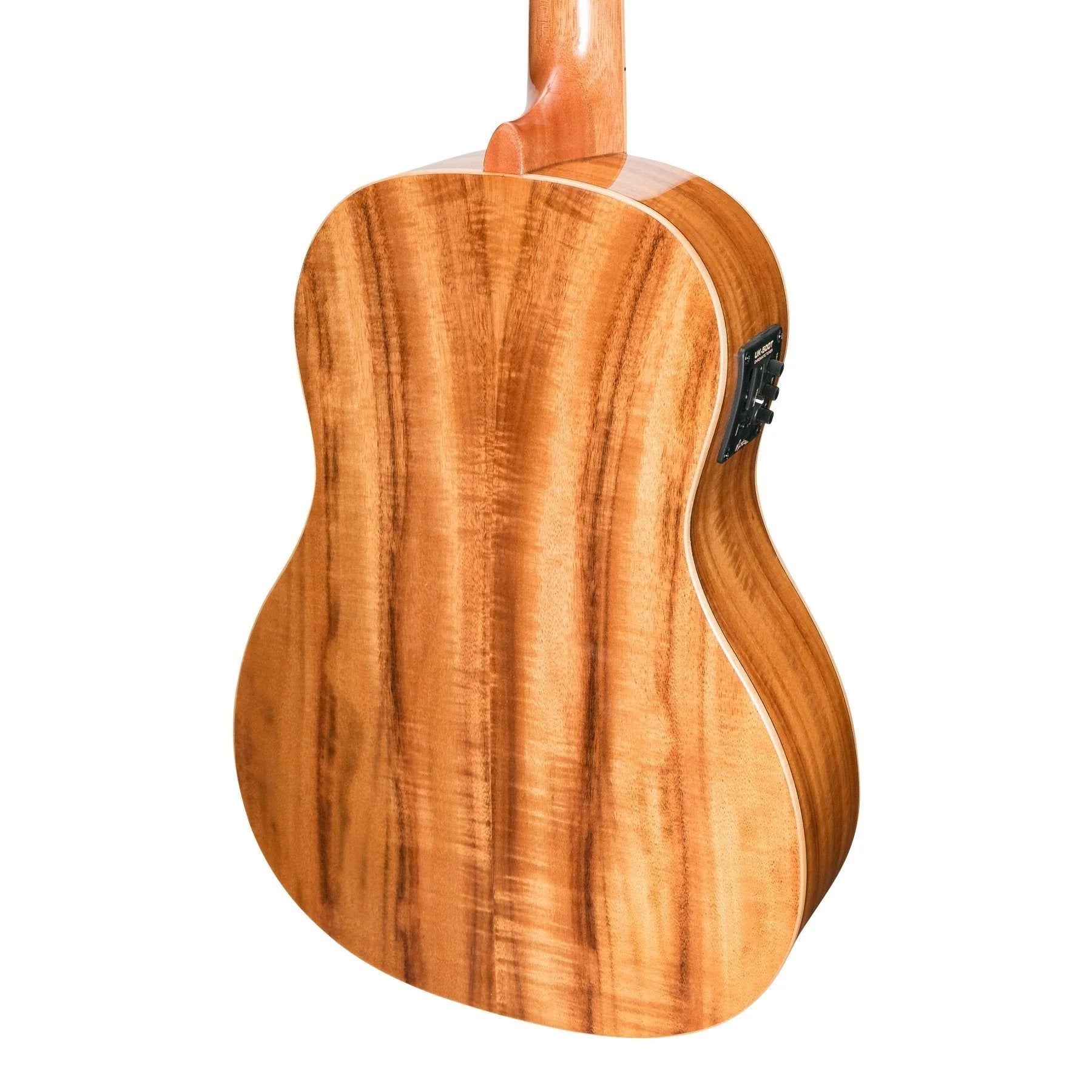 Martinez Southern Belle 8 Series Koa Electric Baritone Ukulele with Hard Case (Natural Gloss)