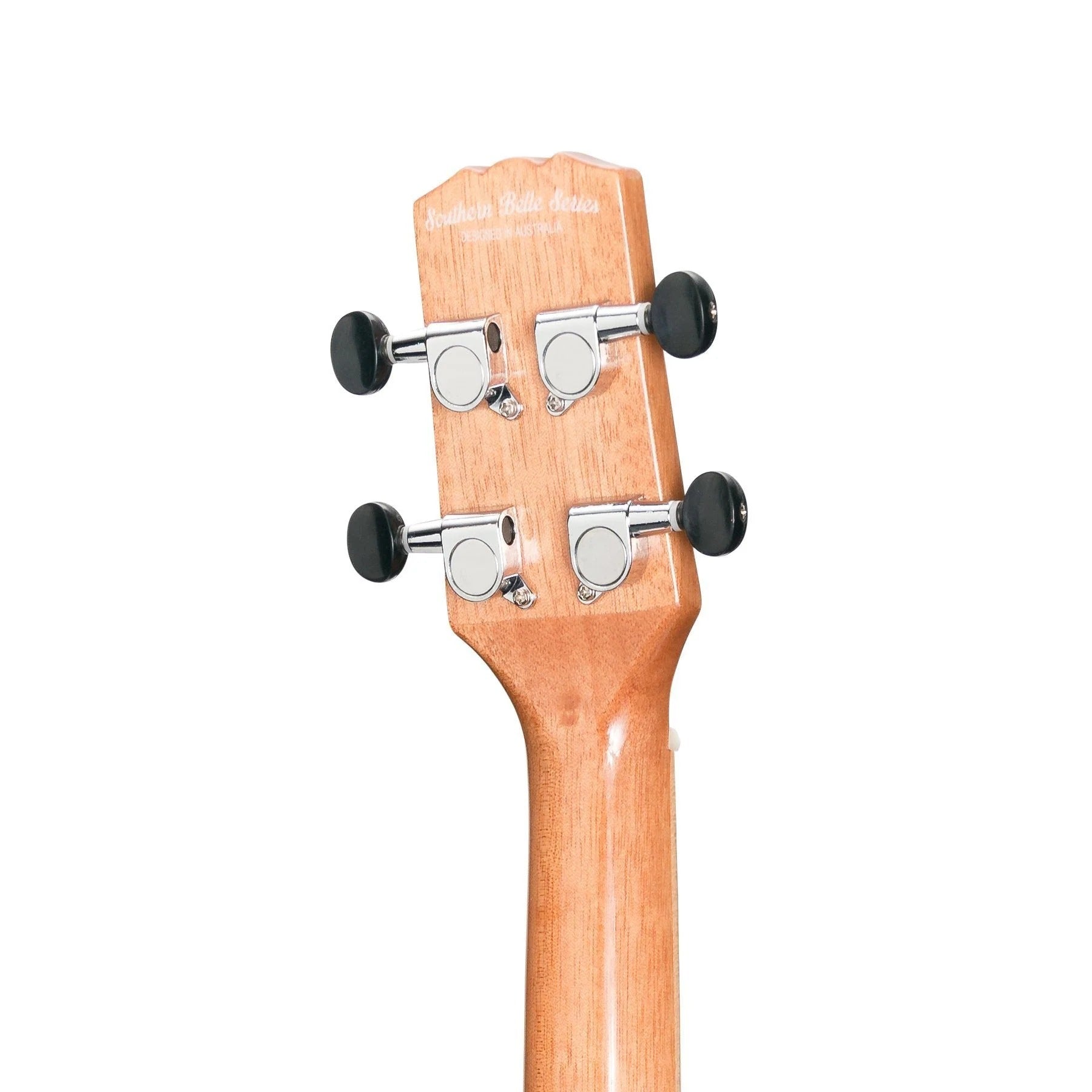Martinez Southern Belle 8 Series Tenor Ukulele - Solid Koa Top Electric Cutaway with Hard Case (Natural Gloss)