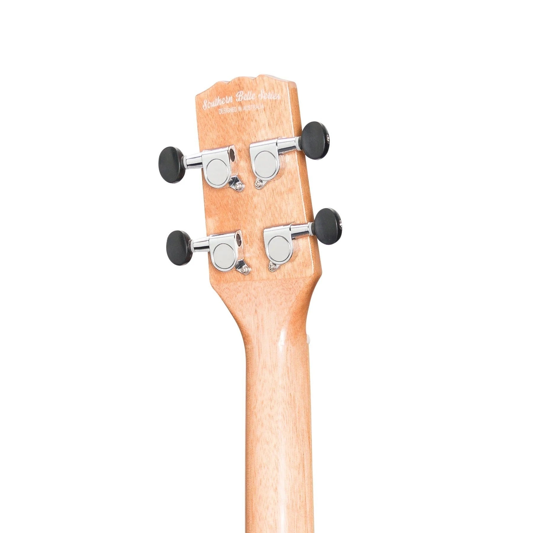 Martinez Southern Belle 7 Series Baritone Ukulele - Solid Spruce Top Electric with Hard Case