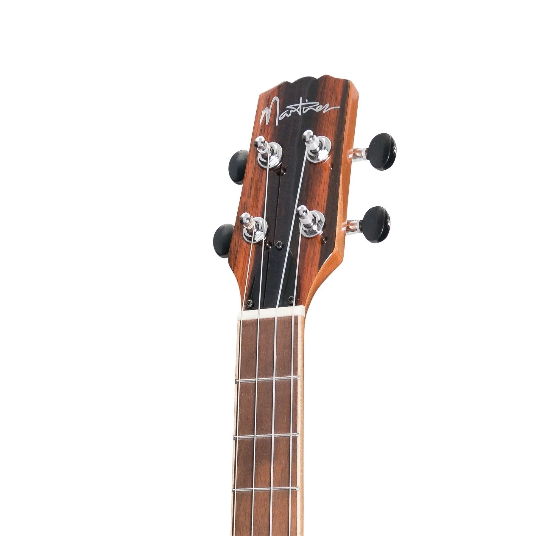 Martinez Southern Belle 7 Series Spruce Electric Cutaway Baritone Ukulele with Hard Case (Natural Gloss)