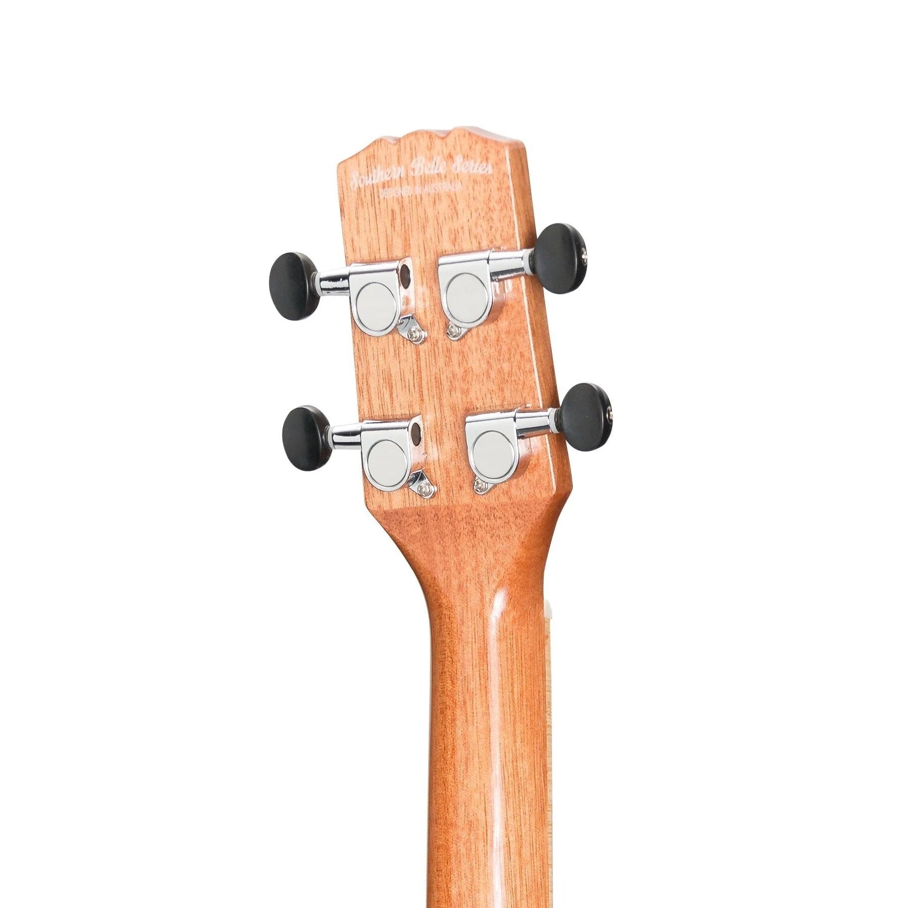 Martinez Southern Belle 7 Series Tenor Ukulele - Solid Spruce Top Electric Cutaway with Hard Case (Natural Gloss)