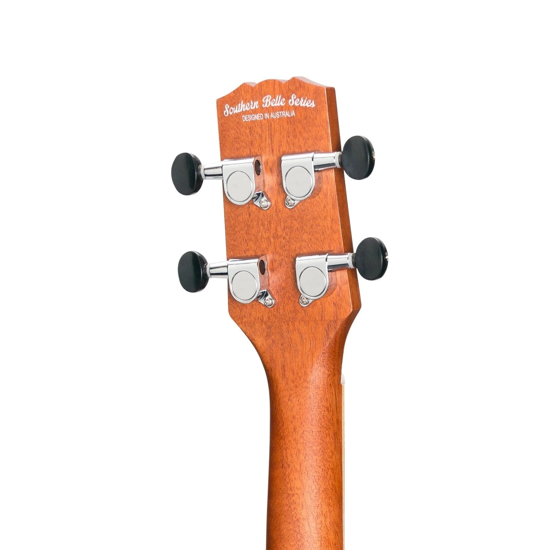 Martinez Southern Belle 6 Series Tenor Ukulele - Solid Mahogany Top Electric with Hard Case (Sunburst)