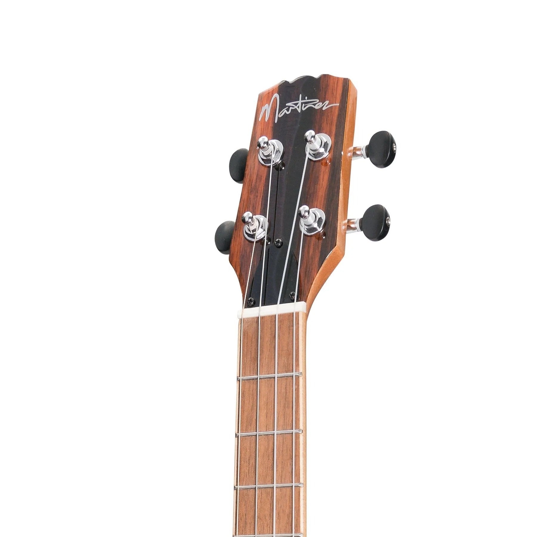 Martinez Southern Belle 7 Series Baritone Ukulele - Solid Spruce Top Electric with Hard Case