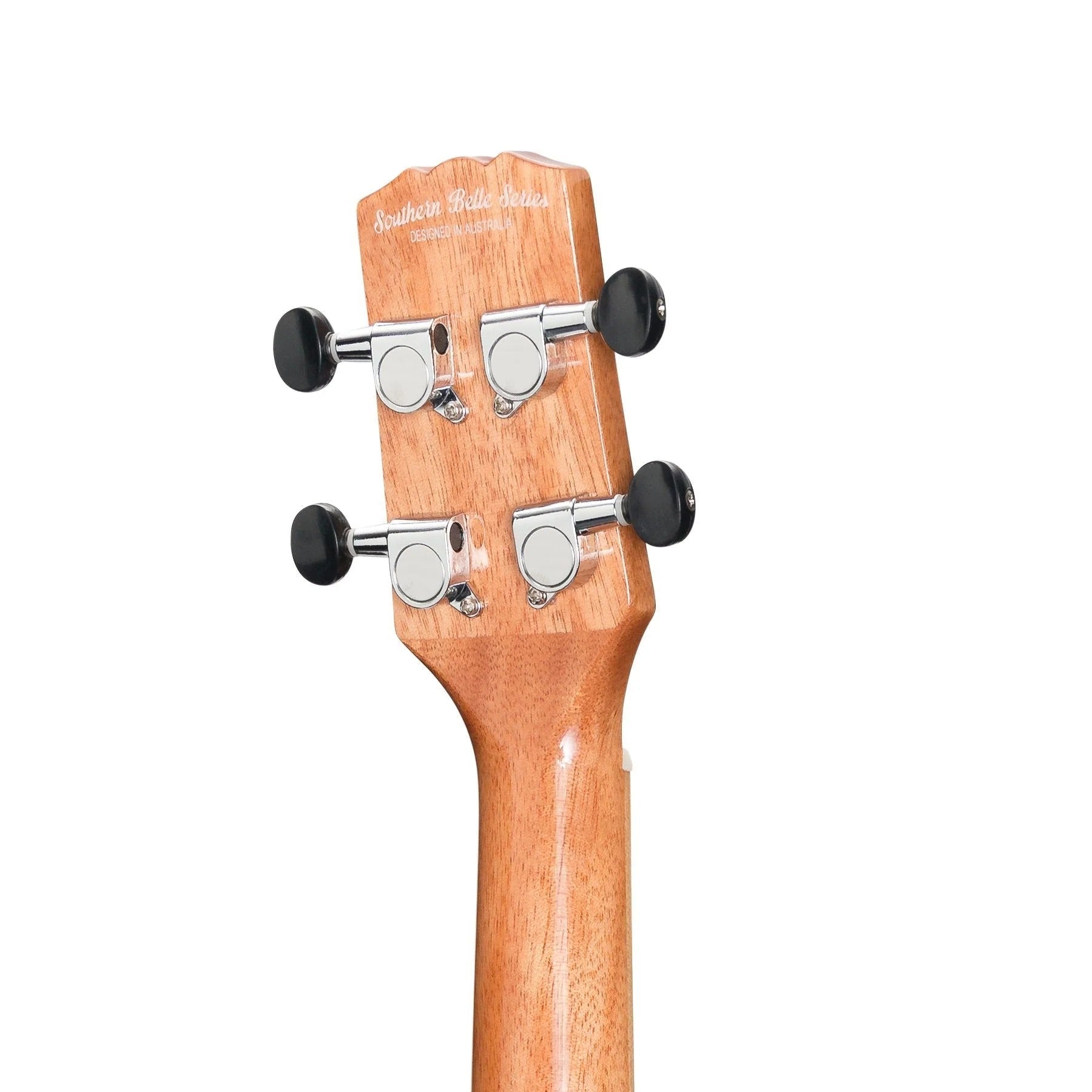 Martinez Southern Belle 7 Series Spruce Electric Concert Ukulele with Hard Case (Natural Gloss)