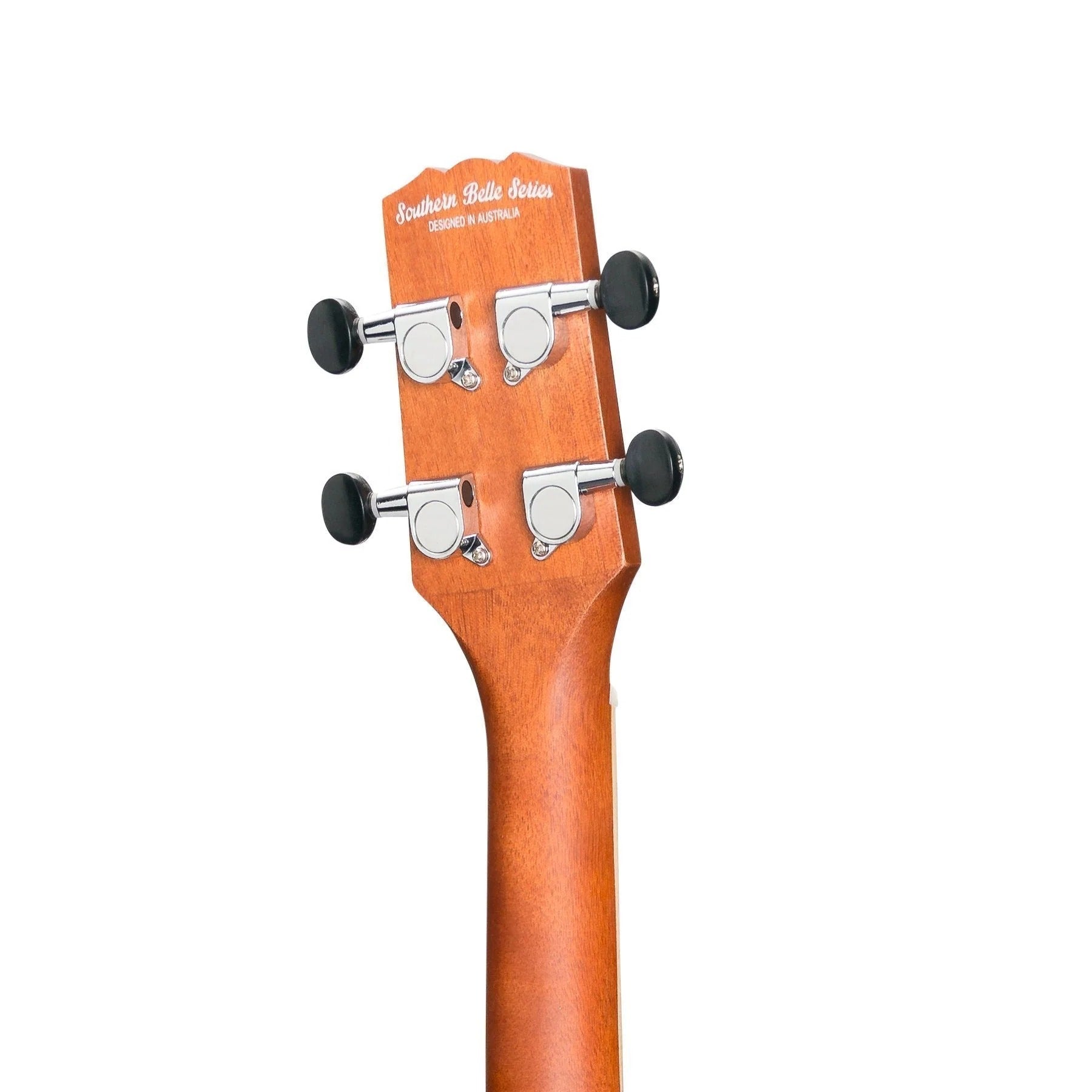 Martinez Southern Belle Electric Baritone Ukulele - Solid Mahogany Top with Hard Case (Sunburst)