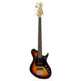 Aria J Series J-B Electric Bass Guitar in 3-Tone Sunburst