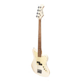 J&D Luthiers 4-String JM-Style Electric Bass Guitar (Cream)-JD-JMB-CRM