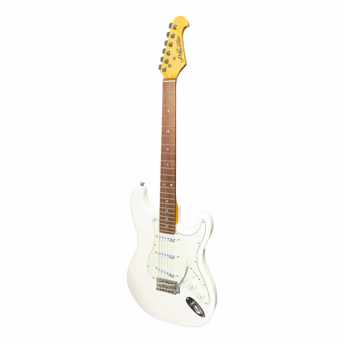 J&D Luthiers Traditional ST-Style Electric Guitar (Vintage White)-JD-DST-VWH
