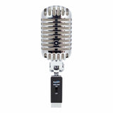 SoundArt 'Vintage' Dynamic Microphone with Deluxe Carry Case (Chrome)-SGM-V55D-CHR