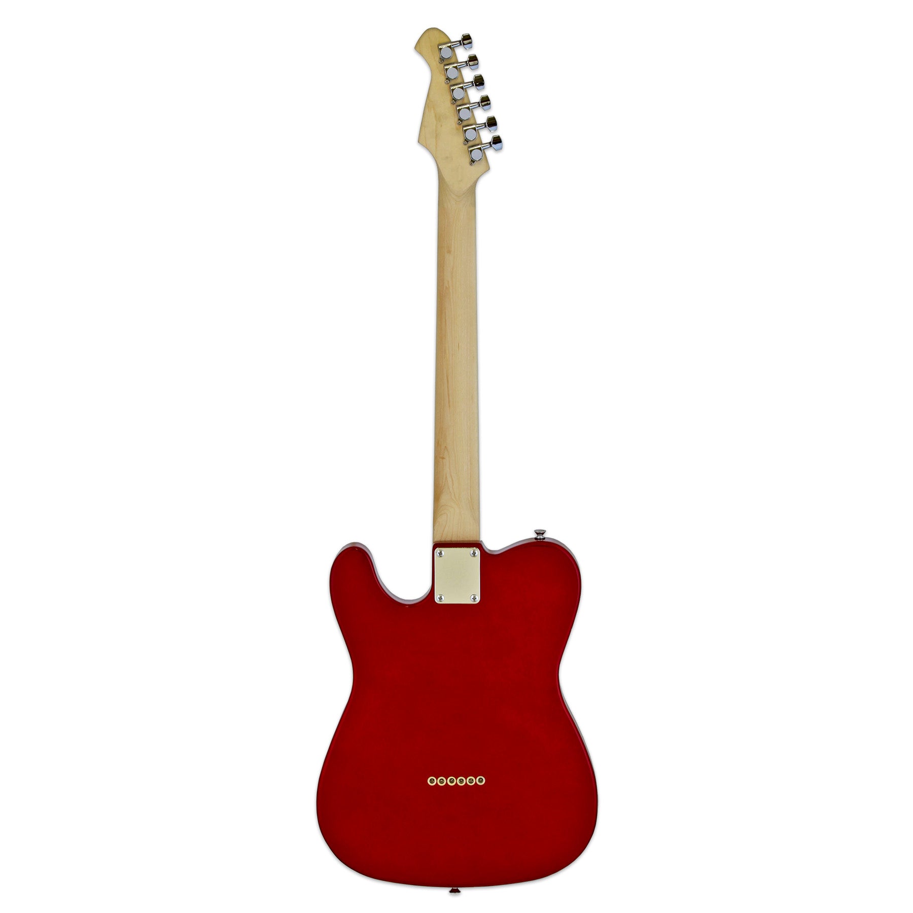 Aria Pro II TEG-Series Electric Guitar in Candy Apple Red with White Pickguard