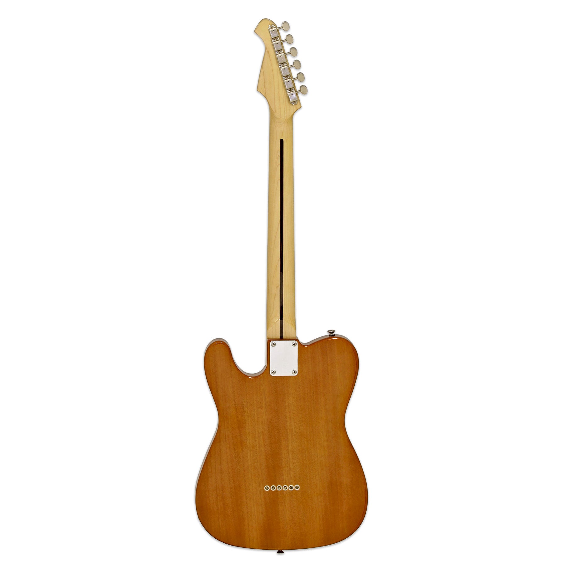 Aria 615-TL Series Semi-Hollow Electric Guitar in Natural Gloss