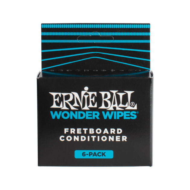 Ernie Ball Wonder Wipes Fretboard Conditioner, 6-Piece