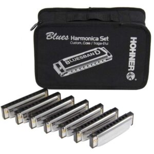 hohner-blues-harmonica-starter-pack-7-piece-with-case-91105-