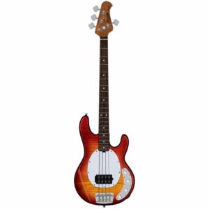 Sterling By Music Man StingRay34 Flame Maple Heritage Cherry Burst