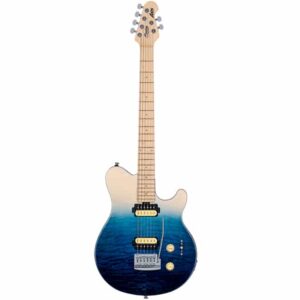 Sterling By Music Man Axis Quilted Maple in Spectrum Blue