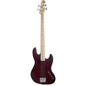 Michael Kelly Element 4OP Bass Guitar in Transparent Red