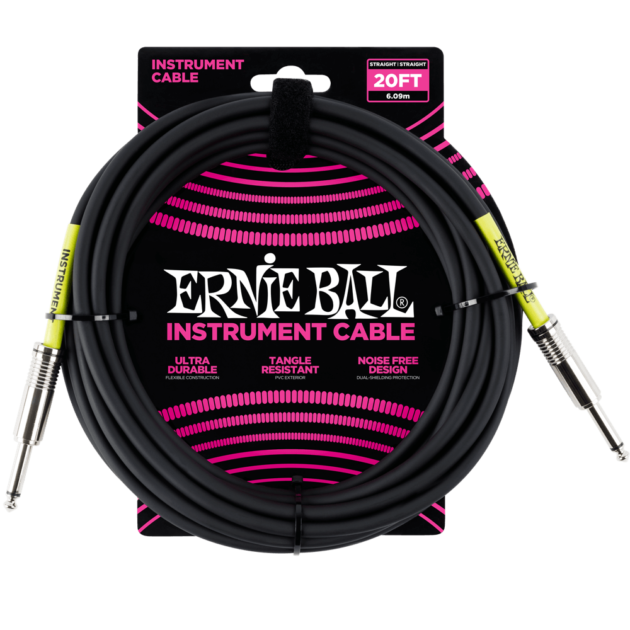 Ernie Ball 6 Meters Straight / Straight Instrument Cable
