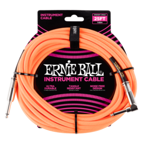 Ernie Ball 7.5 Meter Braided Straight / Angle Instrument Cable